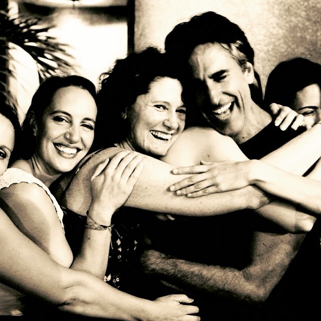 Peter with students